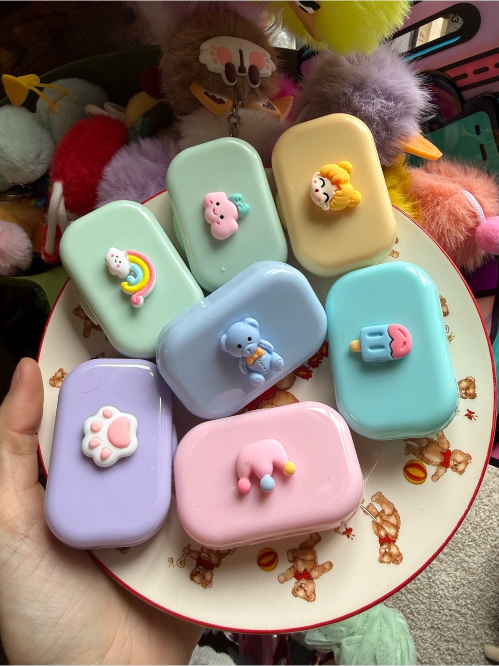 Little pillbox Cases with mirrors inside